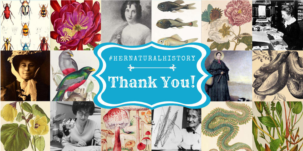 Thank you graphic for #HerNaturalHistory