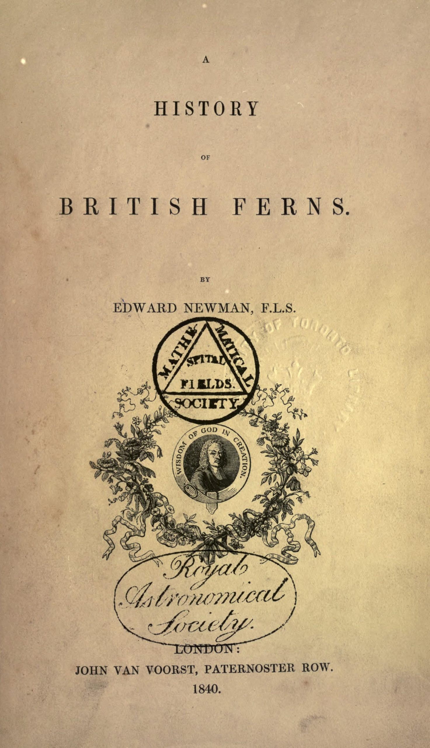 title page of british ferns