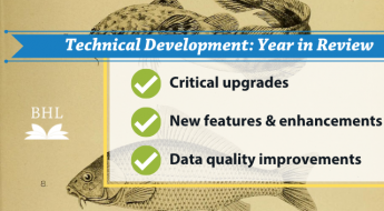 Technical development: year in review. Critical updates. New features and enhancements. Data quality improvements.
