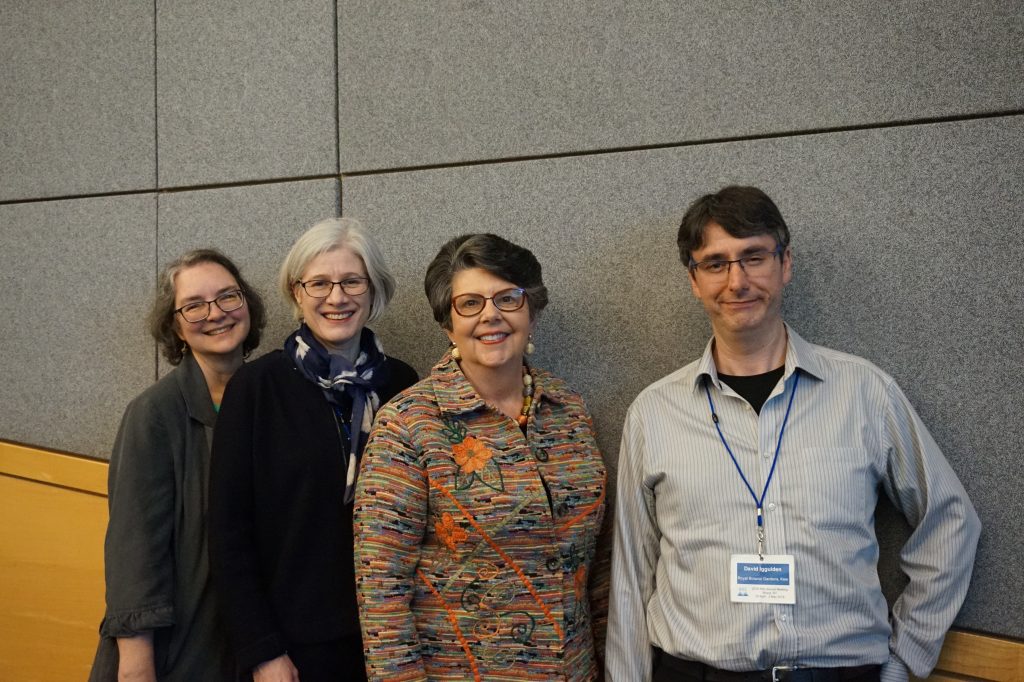 Nancy Gwinn and colleagues from the BHL Executive Committee smile for a group photo