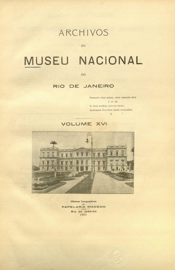 Archivos do Museu Nacional do Rio de Janeiro