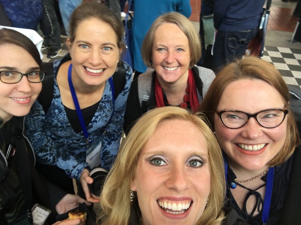 A group selfie with some of the excited BHL representatives! Left to right background: Carolyn Sheffield, Nicole Kearney, Elycia Wallis, Siobhan Leachman. Foreground: Grace Costantino