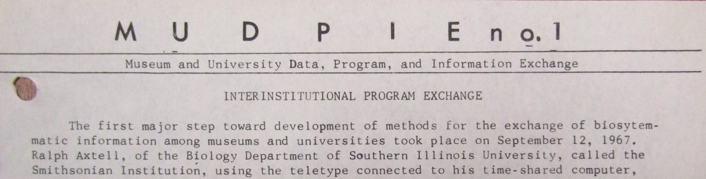 newsletter heading reading MUDPIE