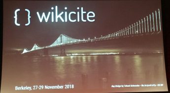 WikiCite conference in Berkeley, ca, 27-29 November 2018.