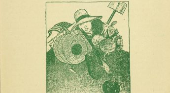 Illustrated cover of the manual "Victory Gardens Feed the Hungry".