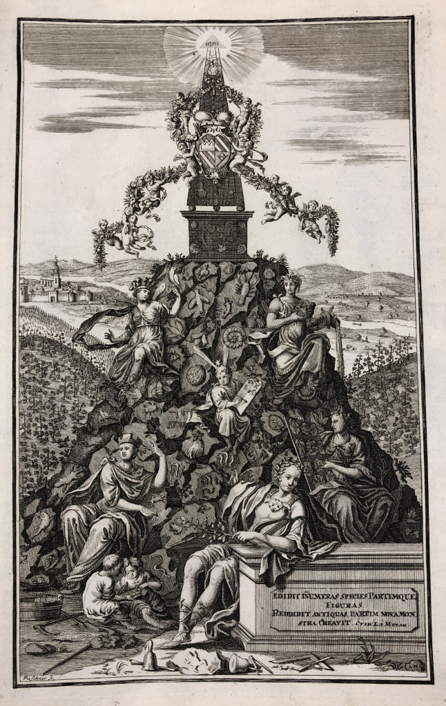 Frontispiece illustration for a rare book