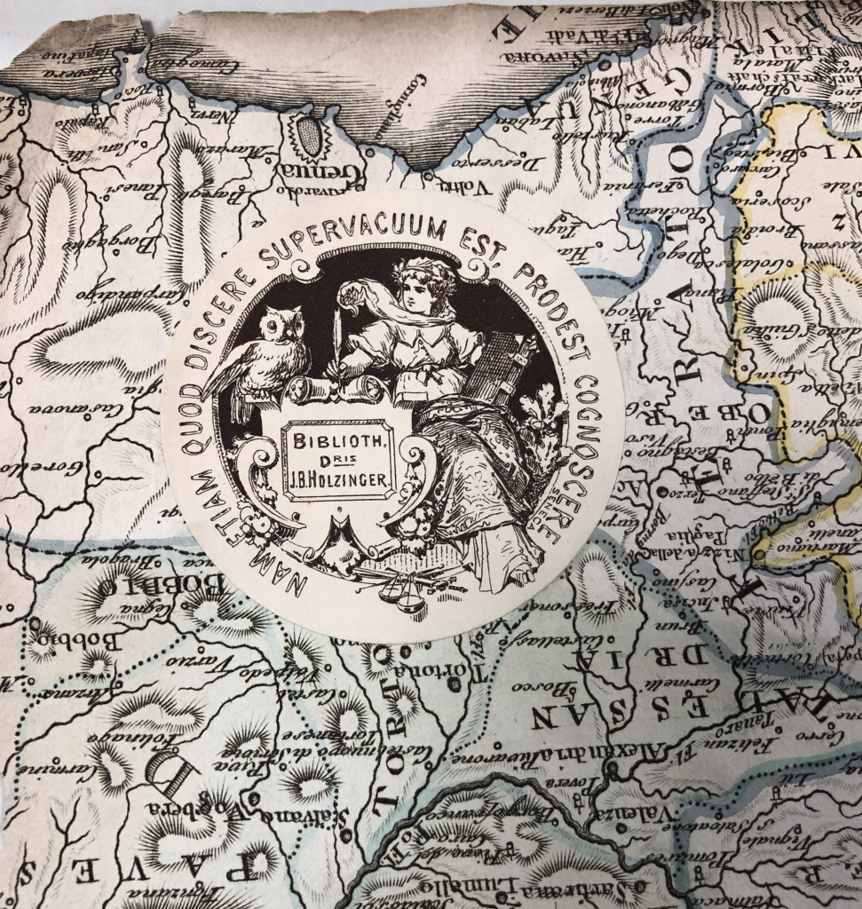 Holzinger’s bookplate