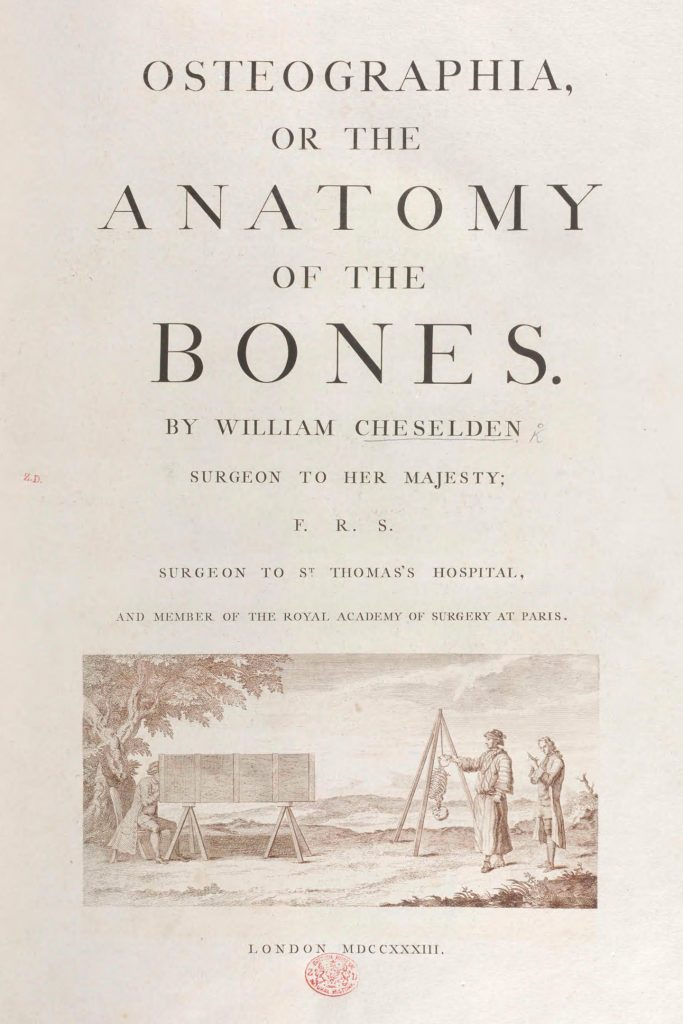 title page of Osteographia