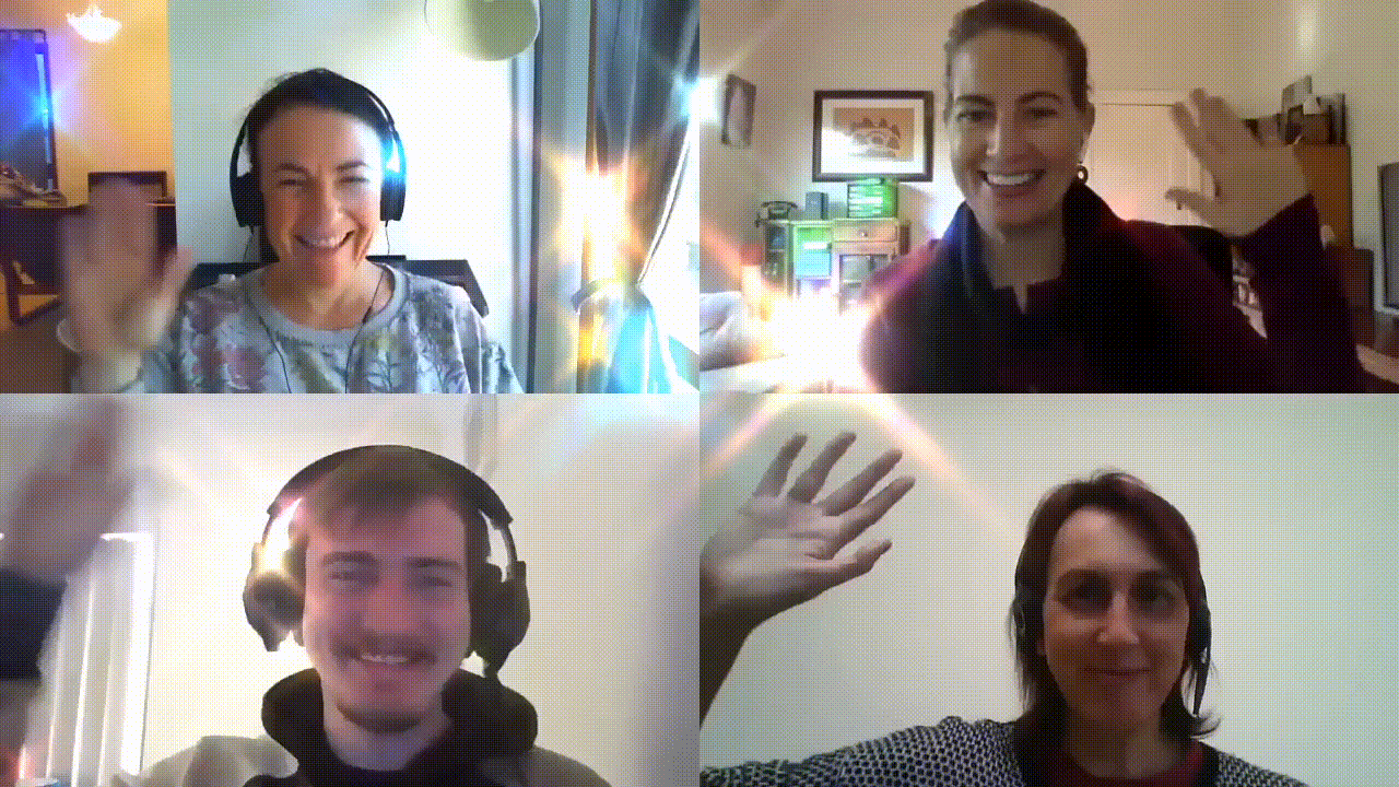 BHL staff waving for volunteers