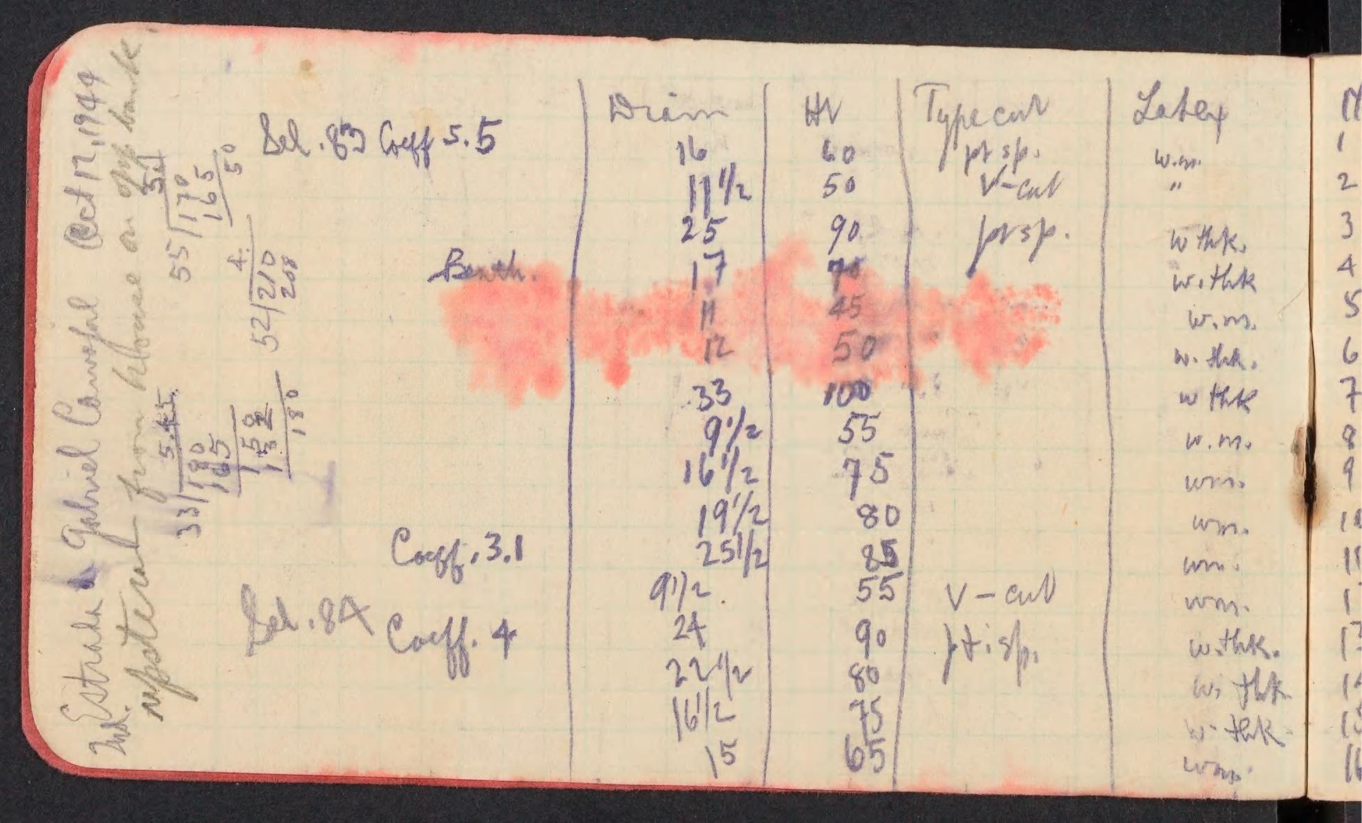 page from a handwritten notebook