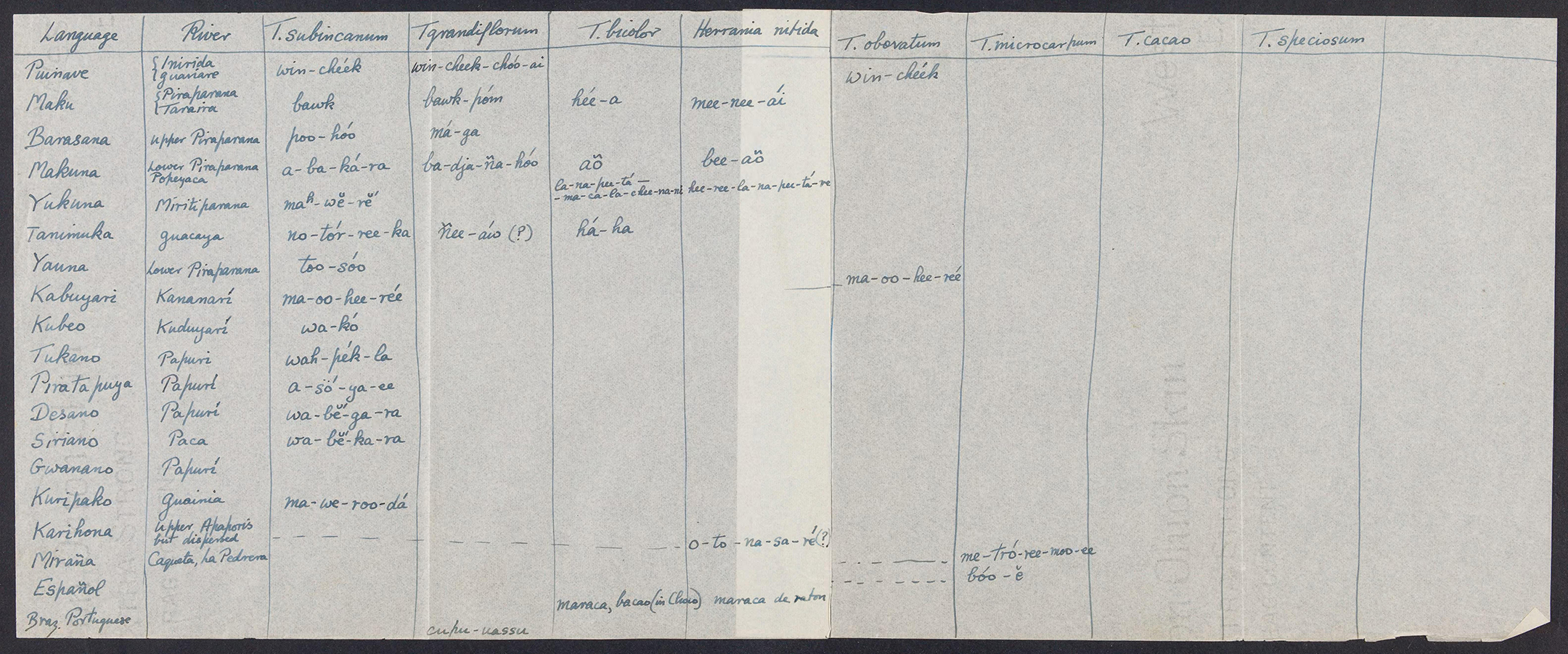 page from a handwritten notebook