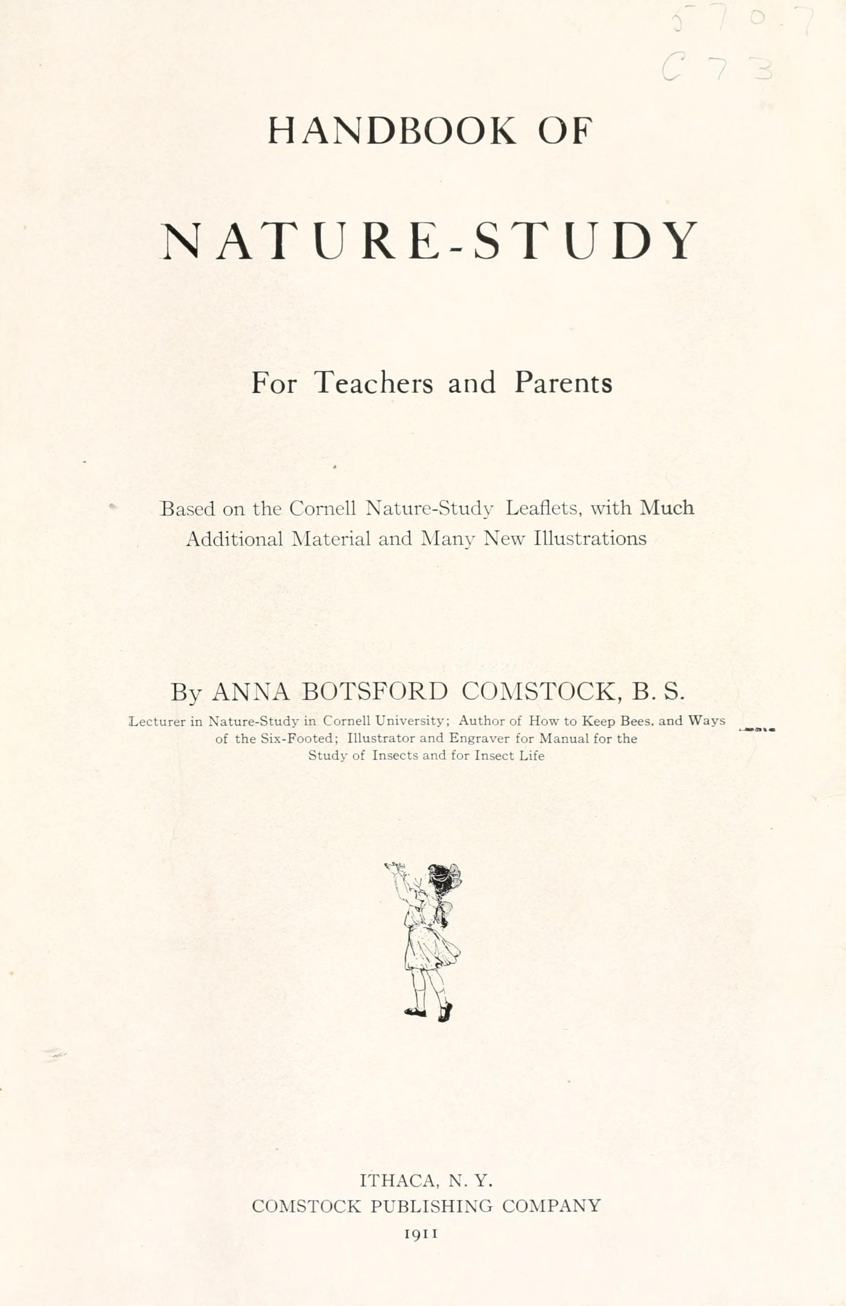 title page for handbook of nature study