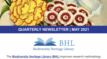 Screenshot of the May 2021 BHL qaurterly newsletter