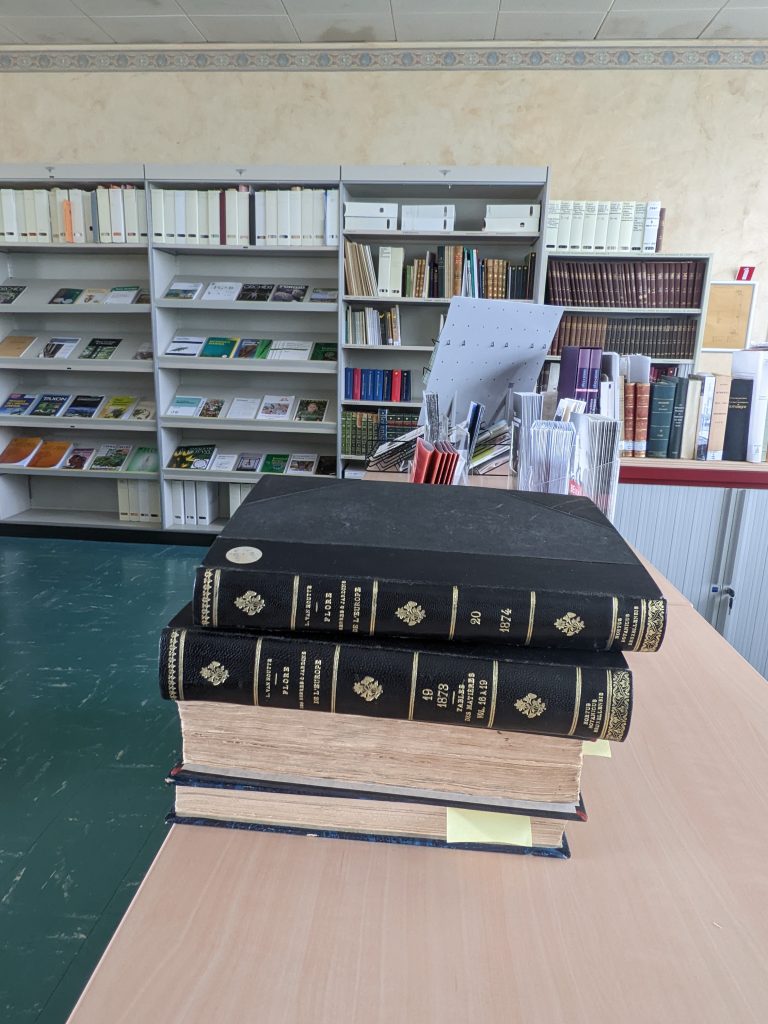 A selection of books available in the Plantentuin Meise library