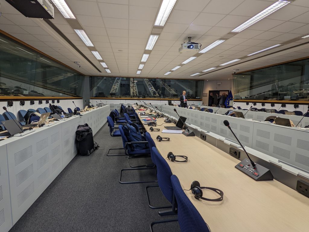 View of symposium hall at Centre De Conférences Albert Borschette