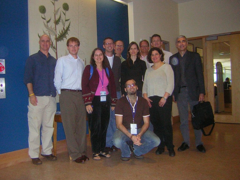David stands with colleagues for a photo at the TDWG meeting at Missouri Botanical Garden