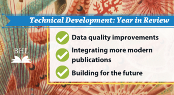 Technical development: year in review. Data quality improvements. Integrating more modern publications. Building for the future.