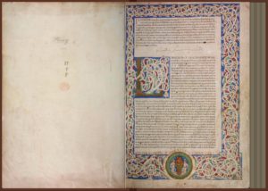 Two-page spread from Pliny the Elder's Naturalis Historia.