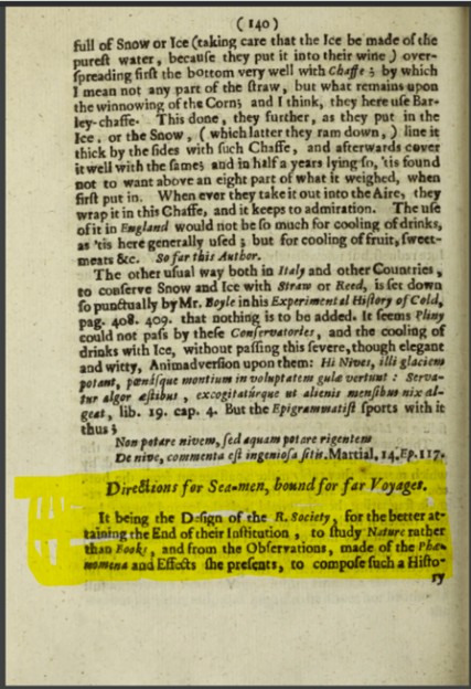 A page from an historic text. The final paragraph is highlighted.